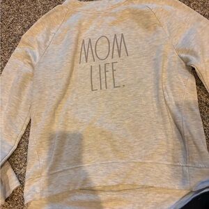 Gray 'Mom Life' Sweatshirt